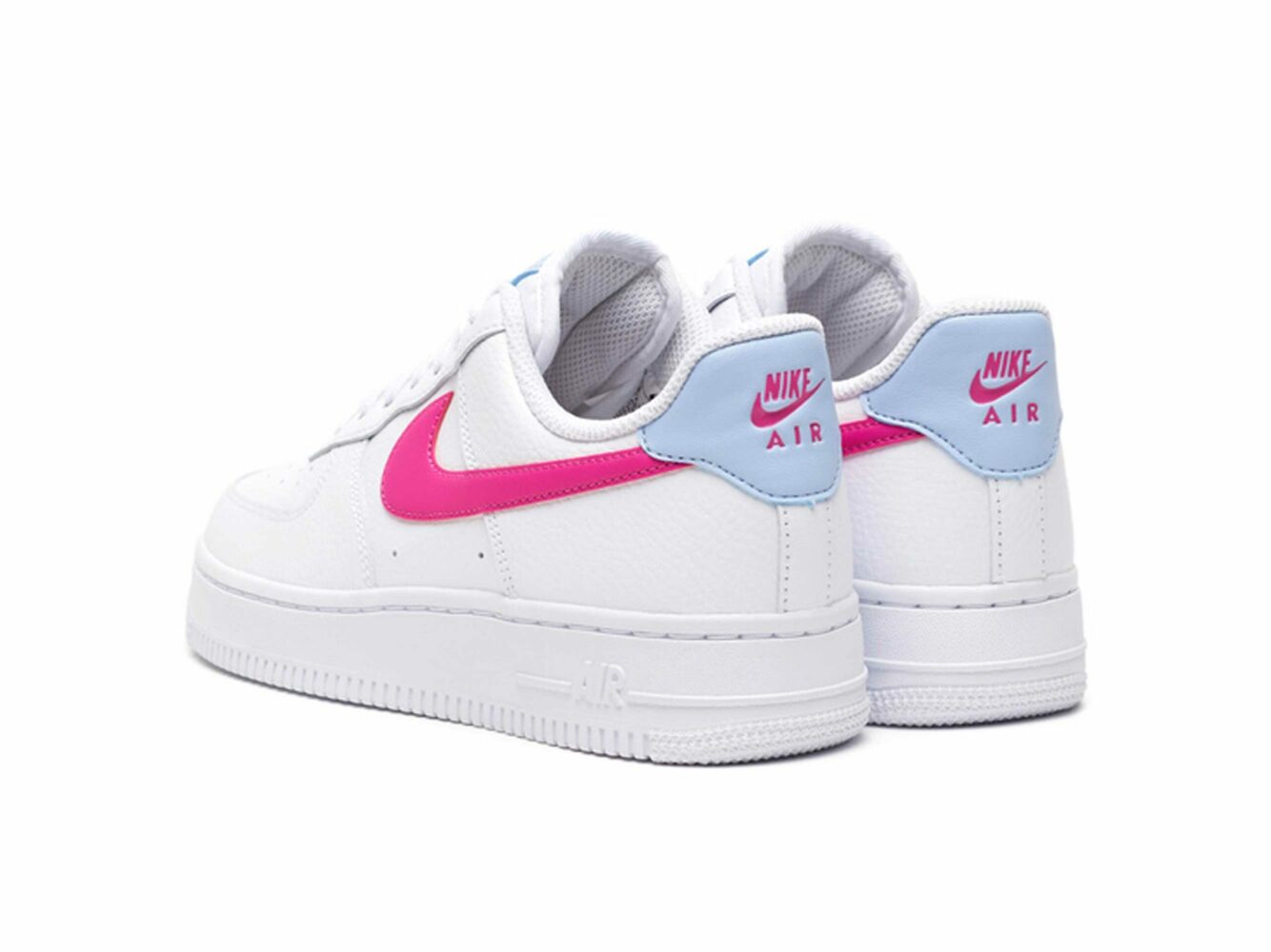 nike air force 1 07 white fire pink CT4328_101 купить