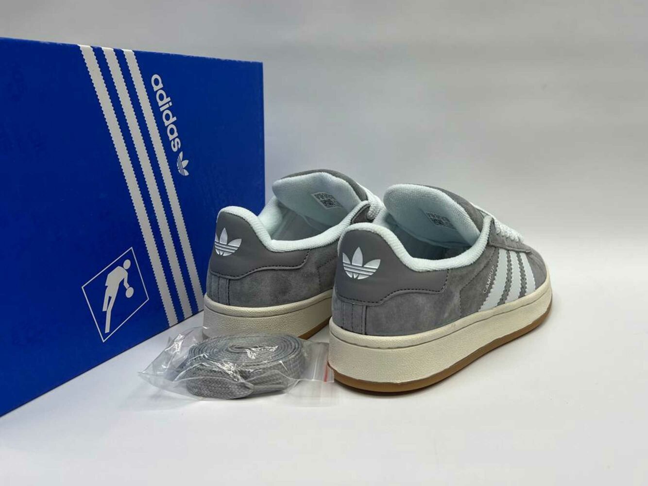 adidas originals campus 00s shoes grey white HQ8707 купить