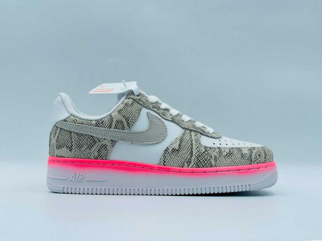 nike air force 1 low snakeskin sail pink nebula DV1031_030 купить