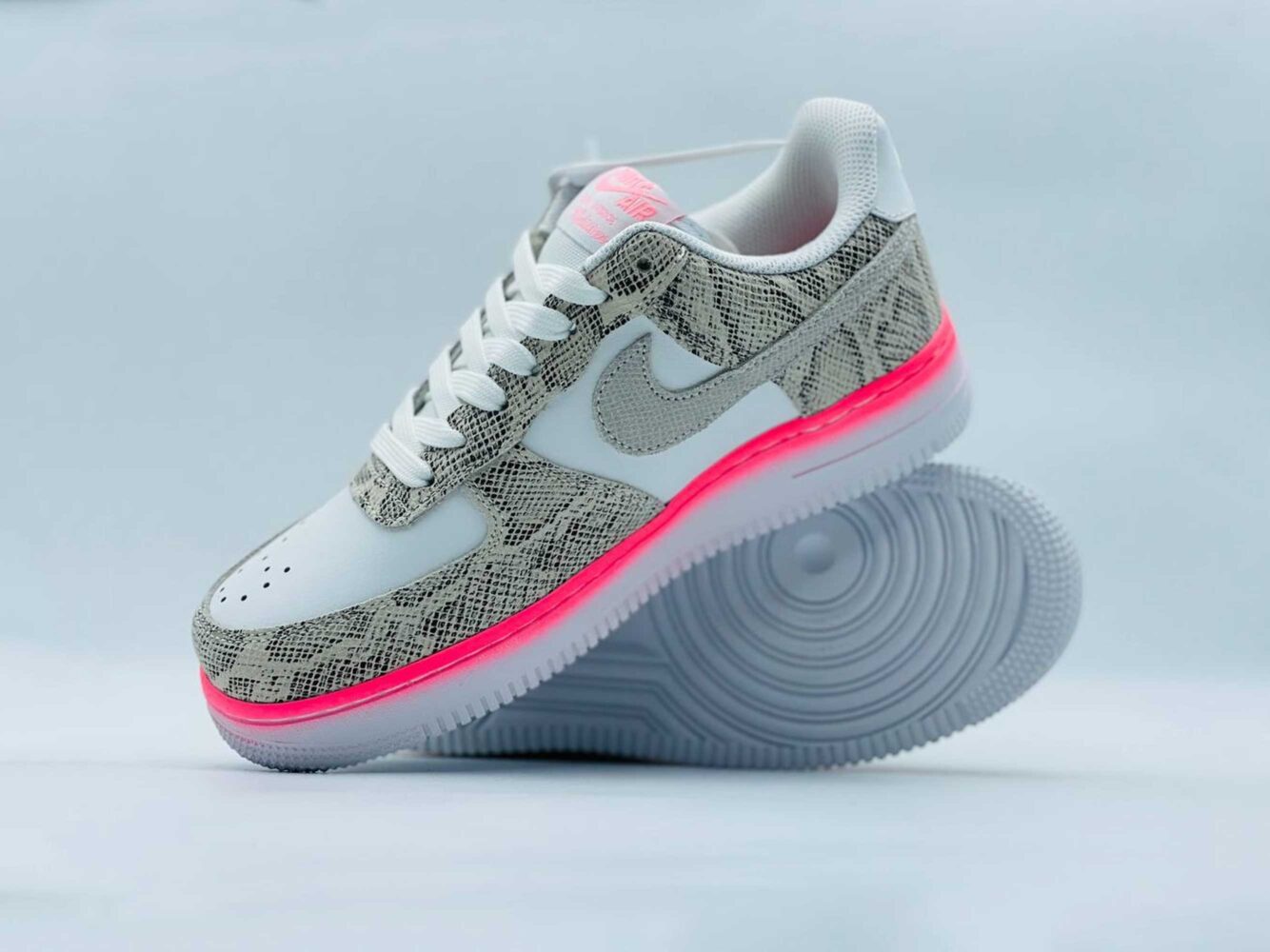 nike air force 1 low snakeskin sail pink nebula DV1031_030 купить