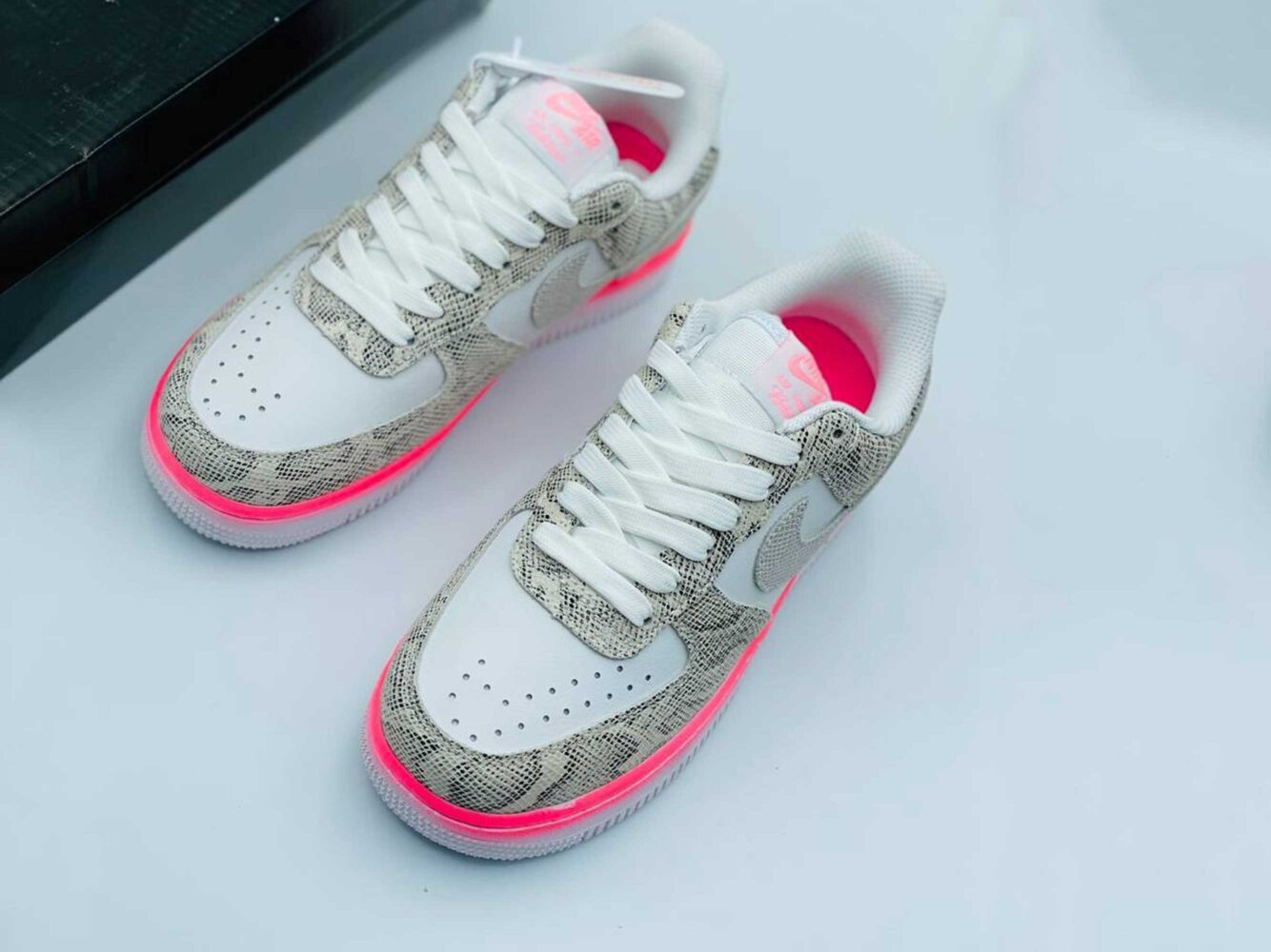 nike air force 1 low snakeskin sail pink nebula DV1031_030 купить