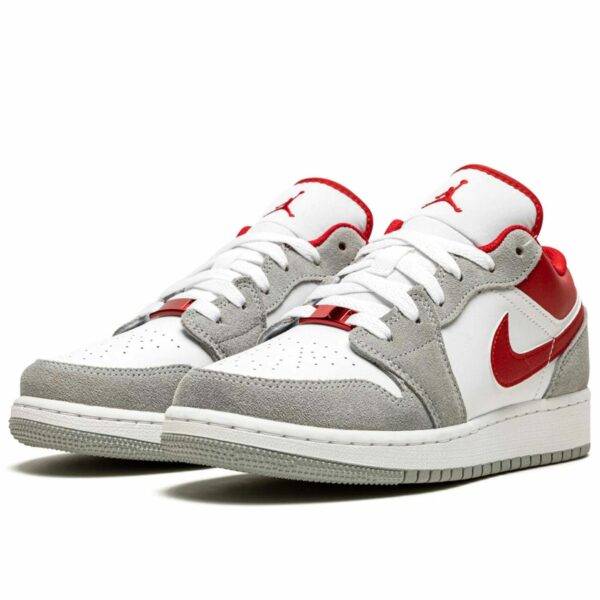 nike jordan 1 low se gs light smoke greygym red DM0589_016