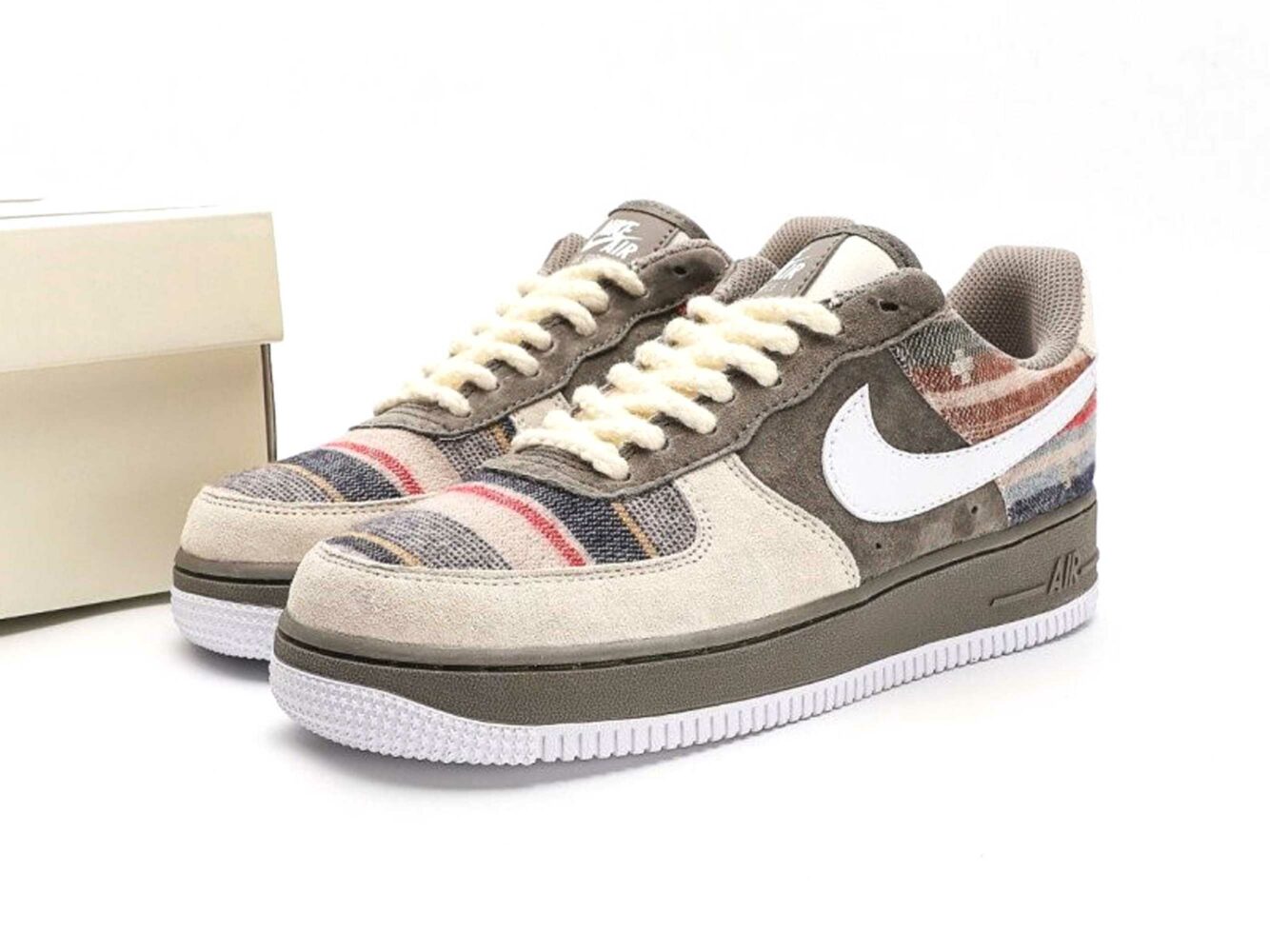 nike air force 1 07 low cardigan green white CW1188_222 купить
