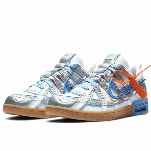 off-white x nike air rubber dunk university blue white CU6015_100