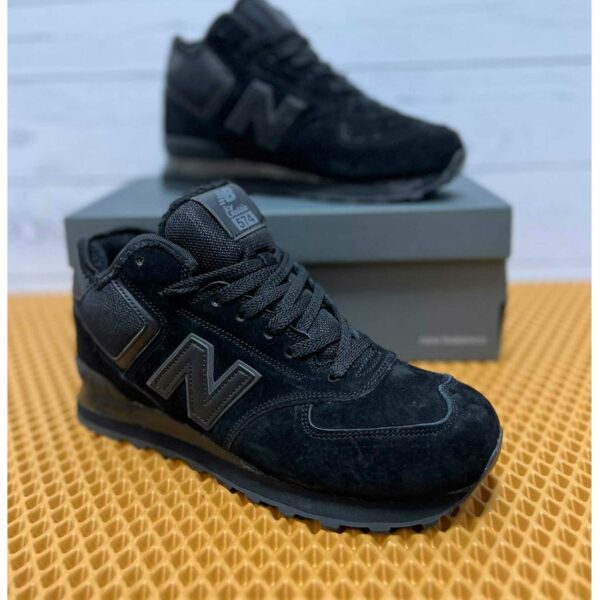 new balance 574 all black hi winter