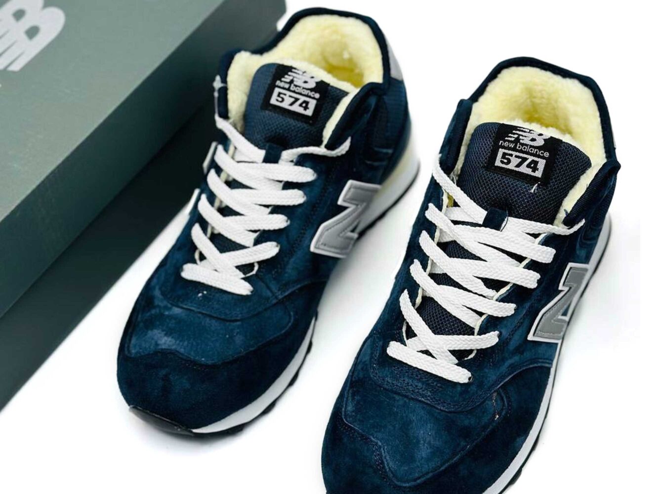 new balance 574 blue beige hi winter купить