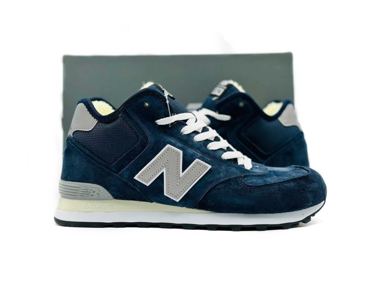 new balance 574 blue beige hi winter купить