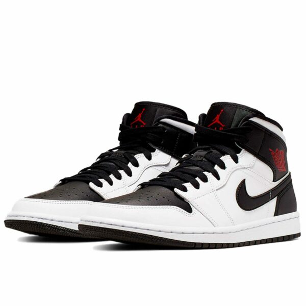 nike air Jordan 1 mid reverse black toe BQ6472_101