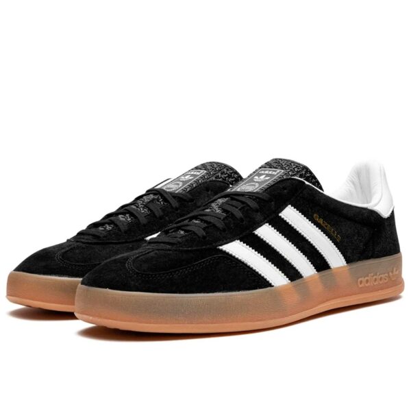 adidas gazelle indoor black white gum H06259