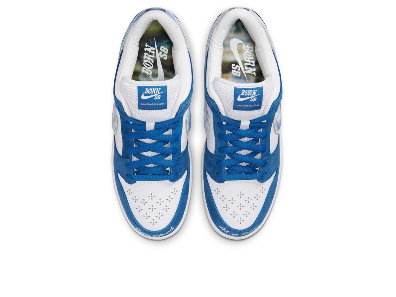 nike x born x raised SB dunk low pro QS one block at a time FN7819_400 купить