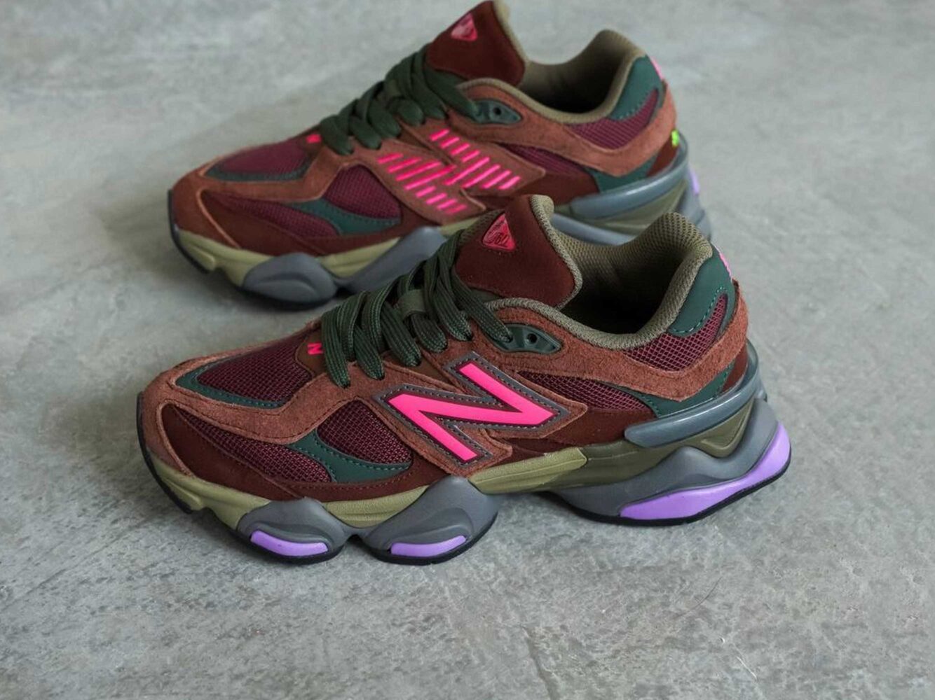 New Balance 9060 Rich Oak Burgundy U9060BUR купить