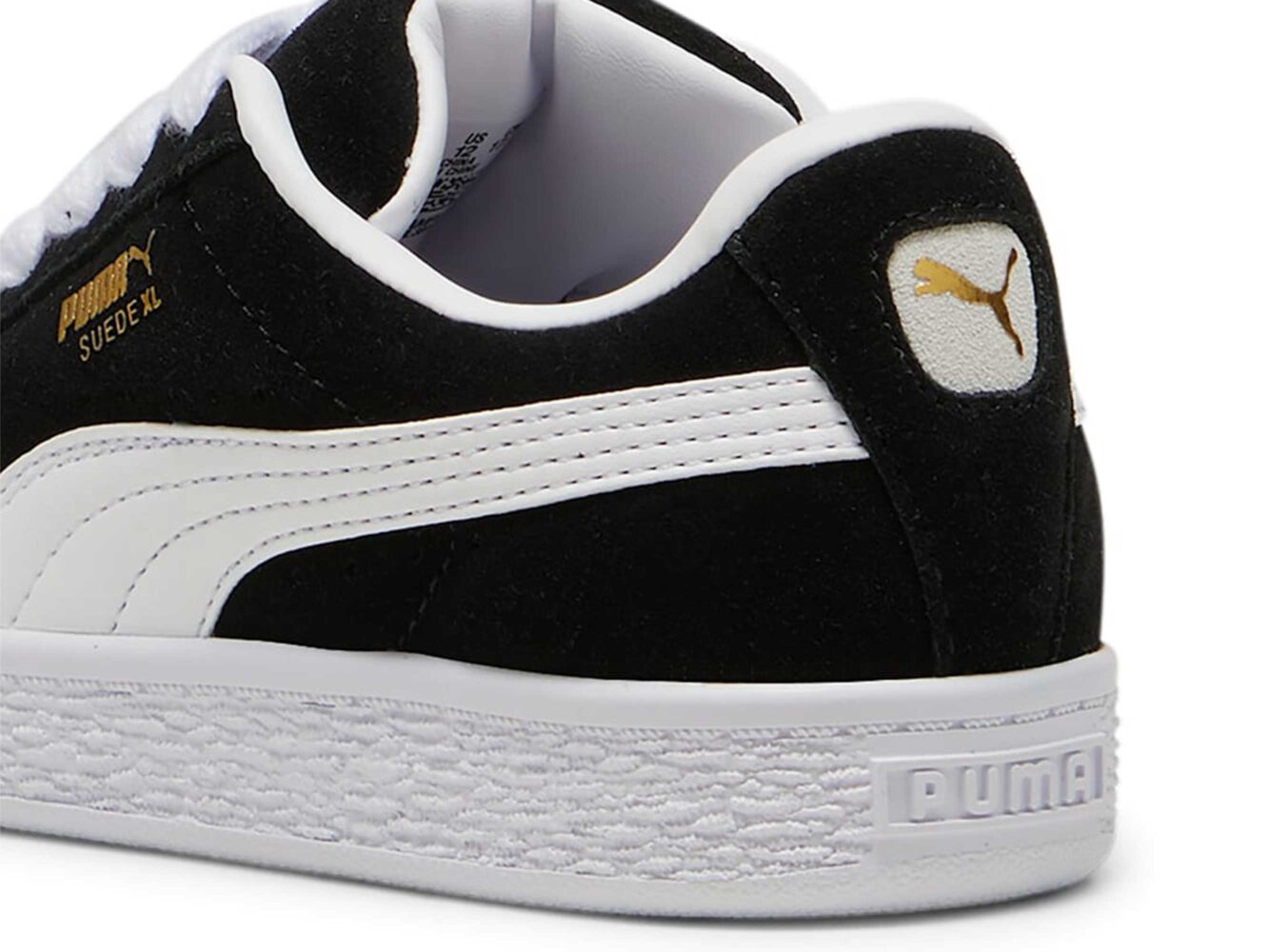 Puma Suede XL Black White 396578_02 купить