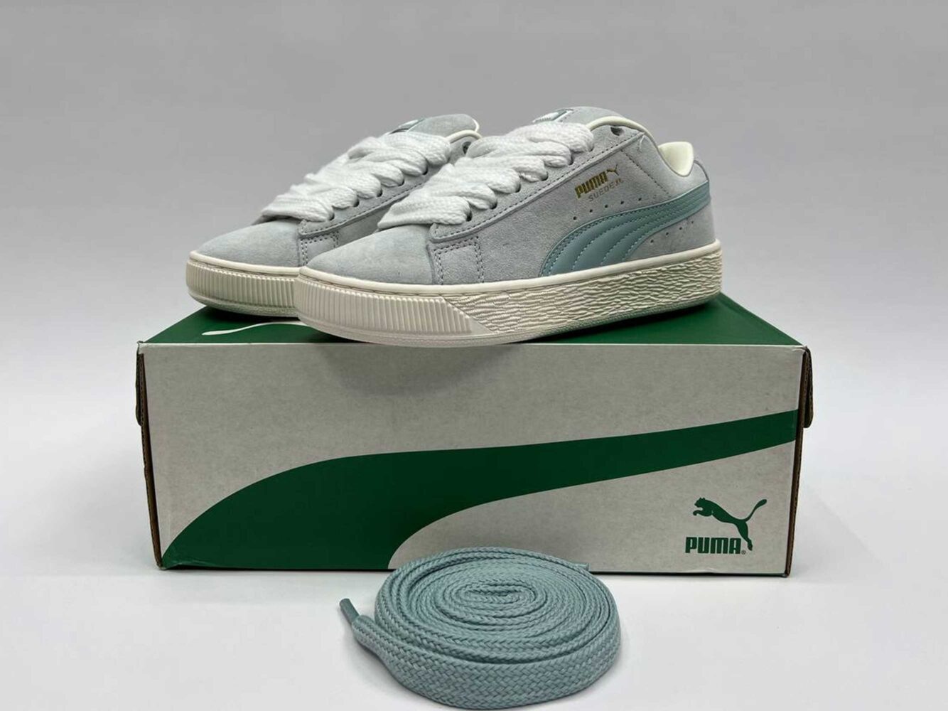 PUMA Suede XL Sneakers Blue White 395205_10 купить