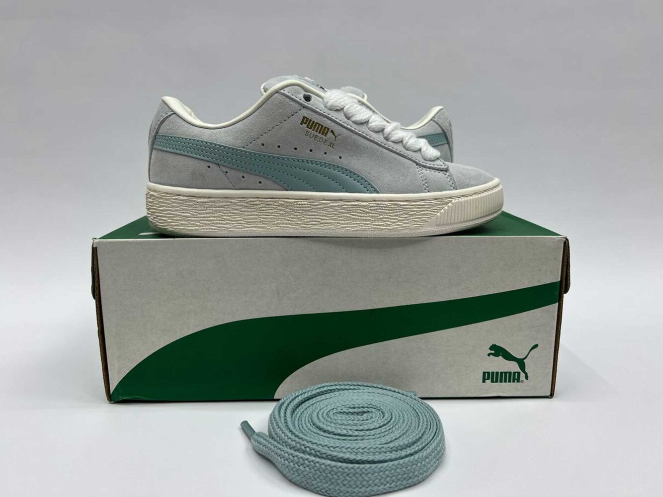 PUMA Suede XL Sneakers Blue White 395205_10 купить