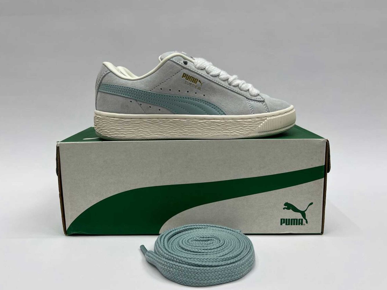 PUMA Suede XL Sneakers Blue White 395205_10 купить