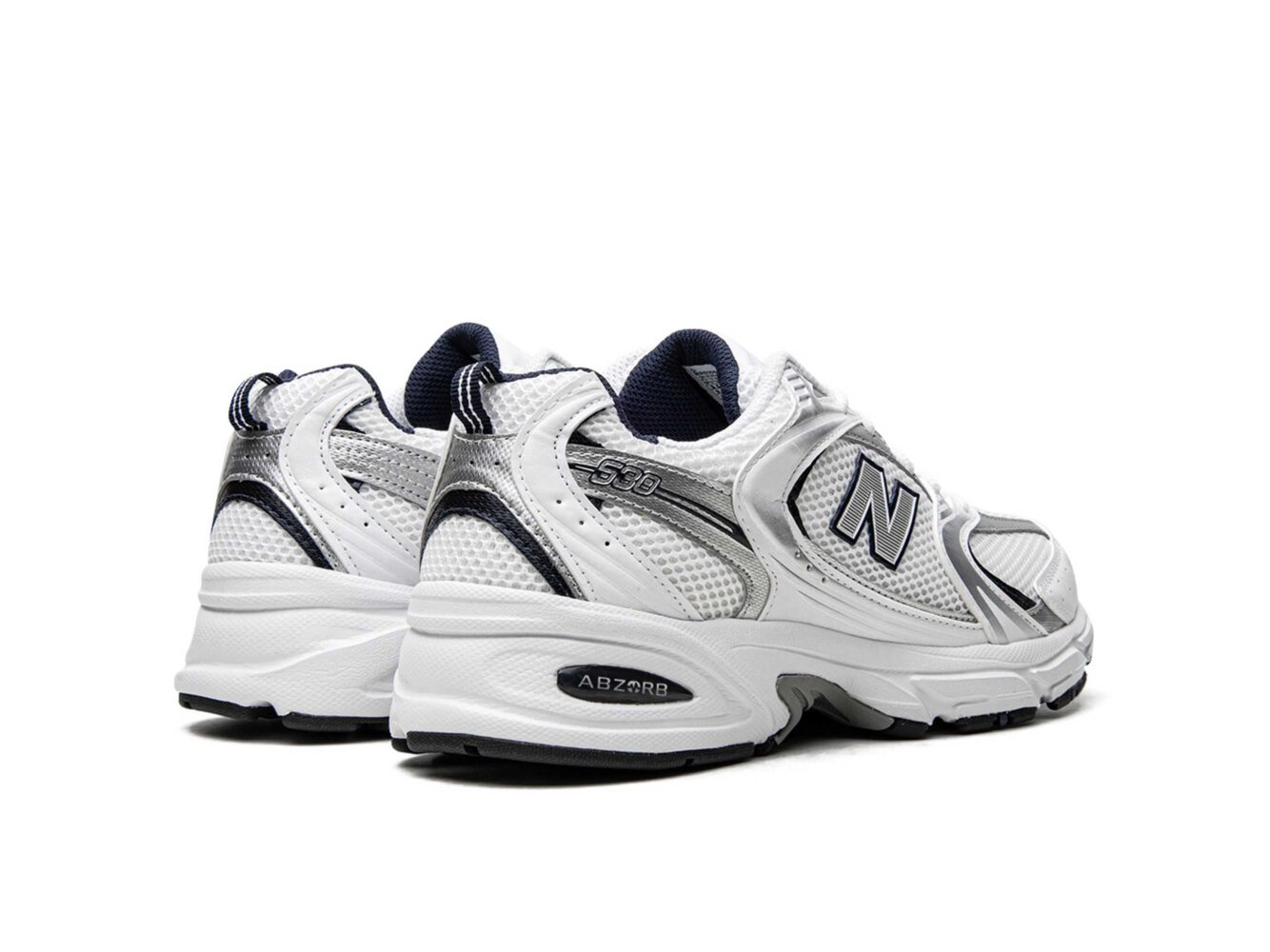 new balance 530 white silver blue MR530SG купить