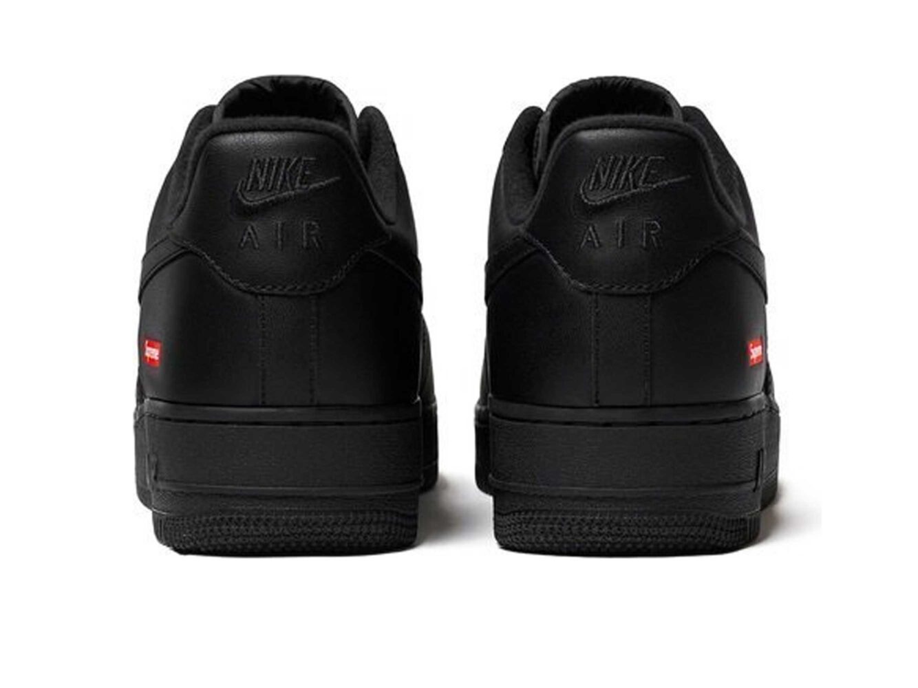 Nike x Supreme Air Force 1 Low Box Logo Black CU9225_001 купить