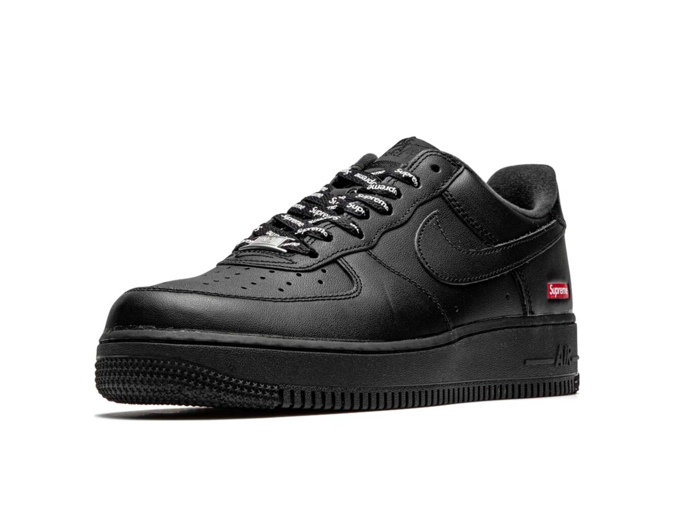 Nike x Supreme Air Force 1 Low Box Logo Black CU9225_001 купить