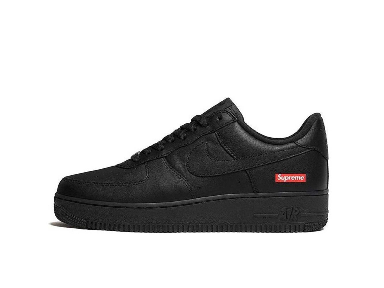 Nike x Supreme Air Force 1 Low Box Logo Black CU9225_001 купить