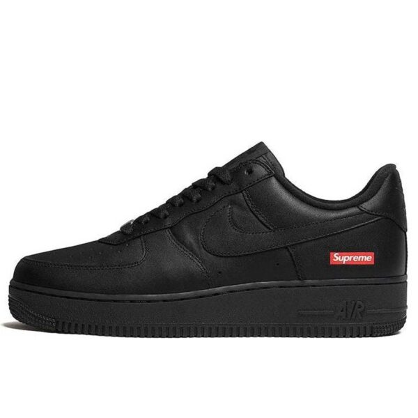 Nike x Supreme Air Force 1 Low Box Logo Black CU9225_001 купить