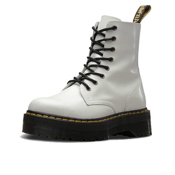 Dr.Martens Jadon Smooth Leather Platform Boot White 15265100