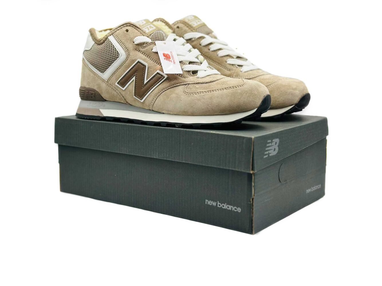 New Balance 574 Hi Beige Winter купить