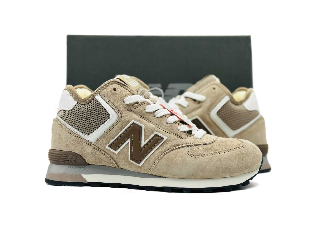 New Balance 574 Hi Beige Winter купить