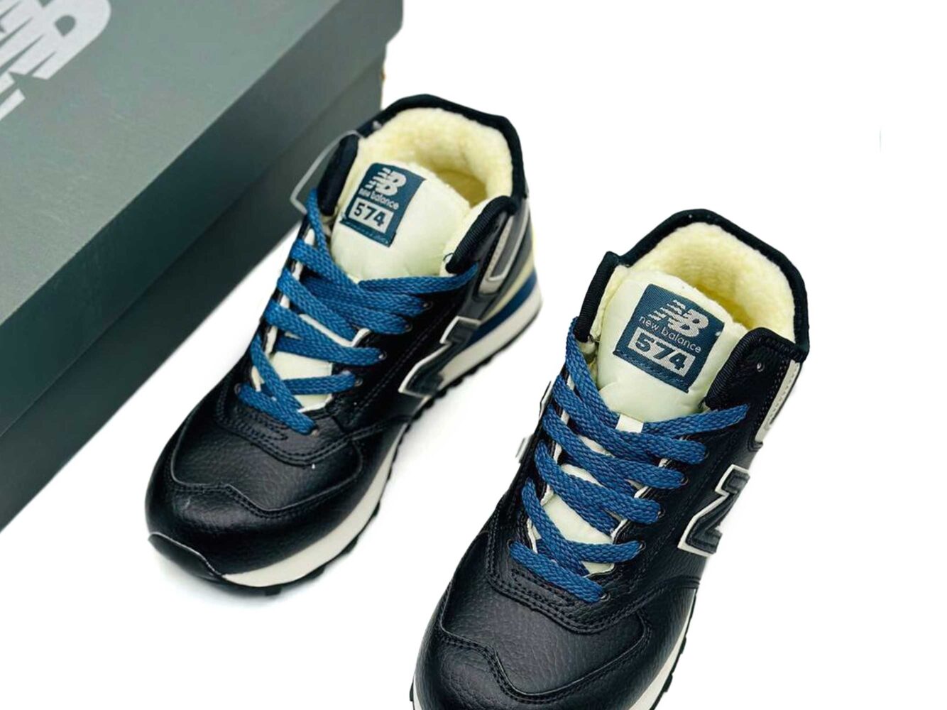 New Balance 574 Hi Winter Dark Blue купить