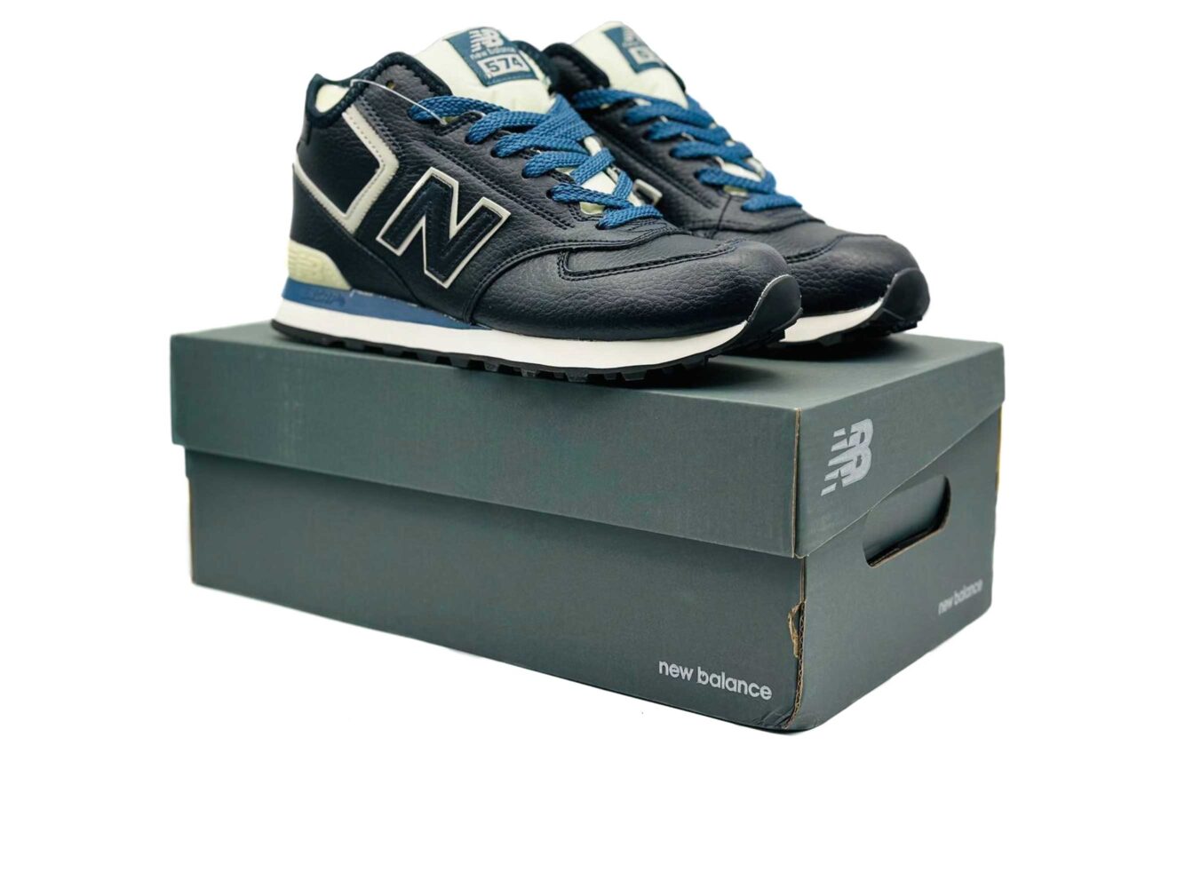 New Balance 574 Hi Winter Dark Blue купить