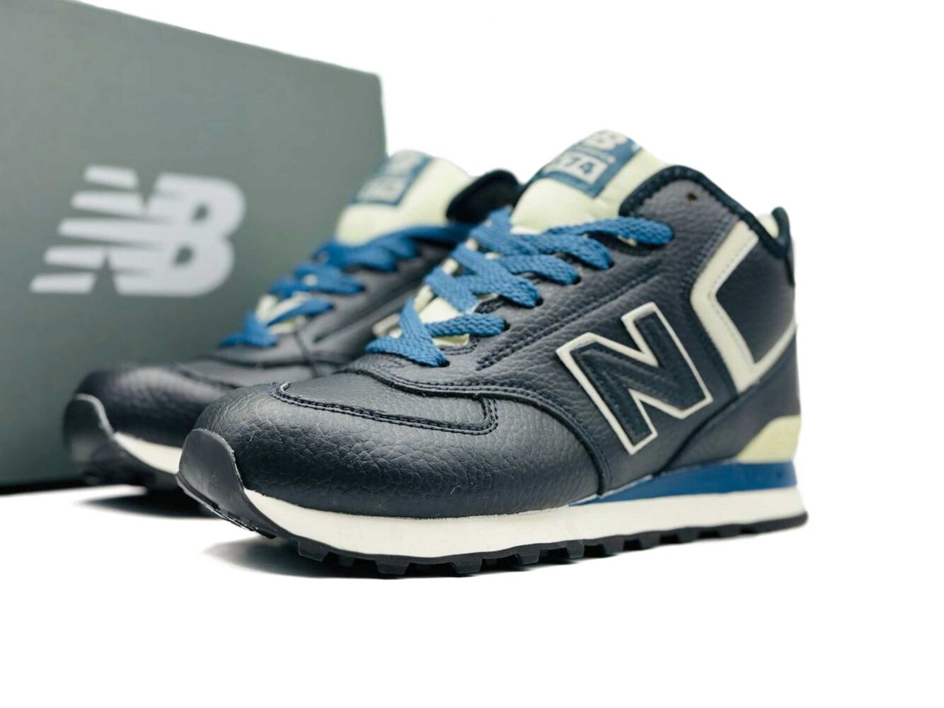 New Balance 574 Hi Winter Dark Blue купить