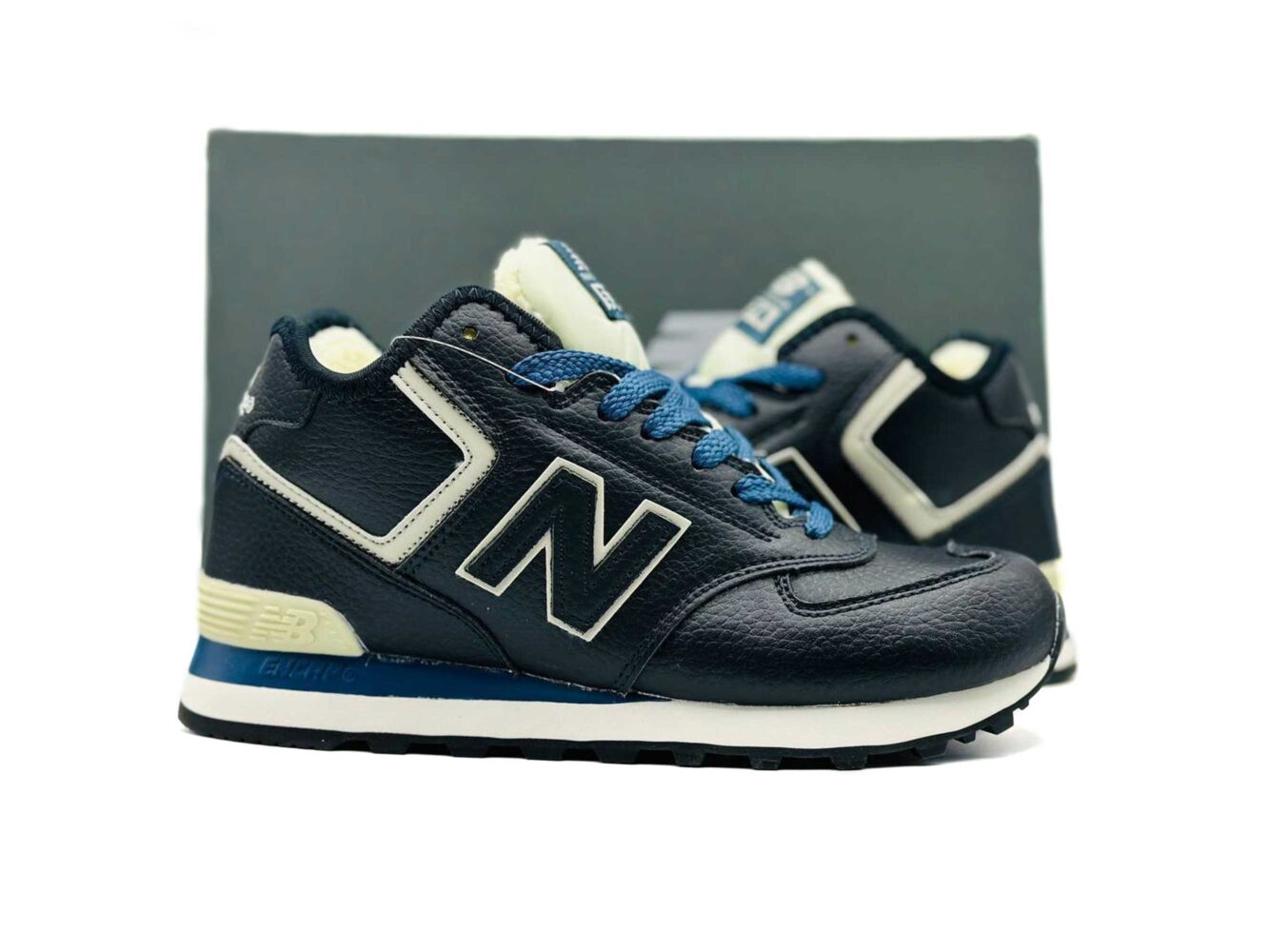 New Balance 574 Hi Winter Dark Blue купить