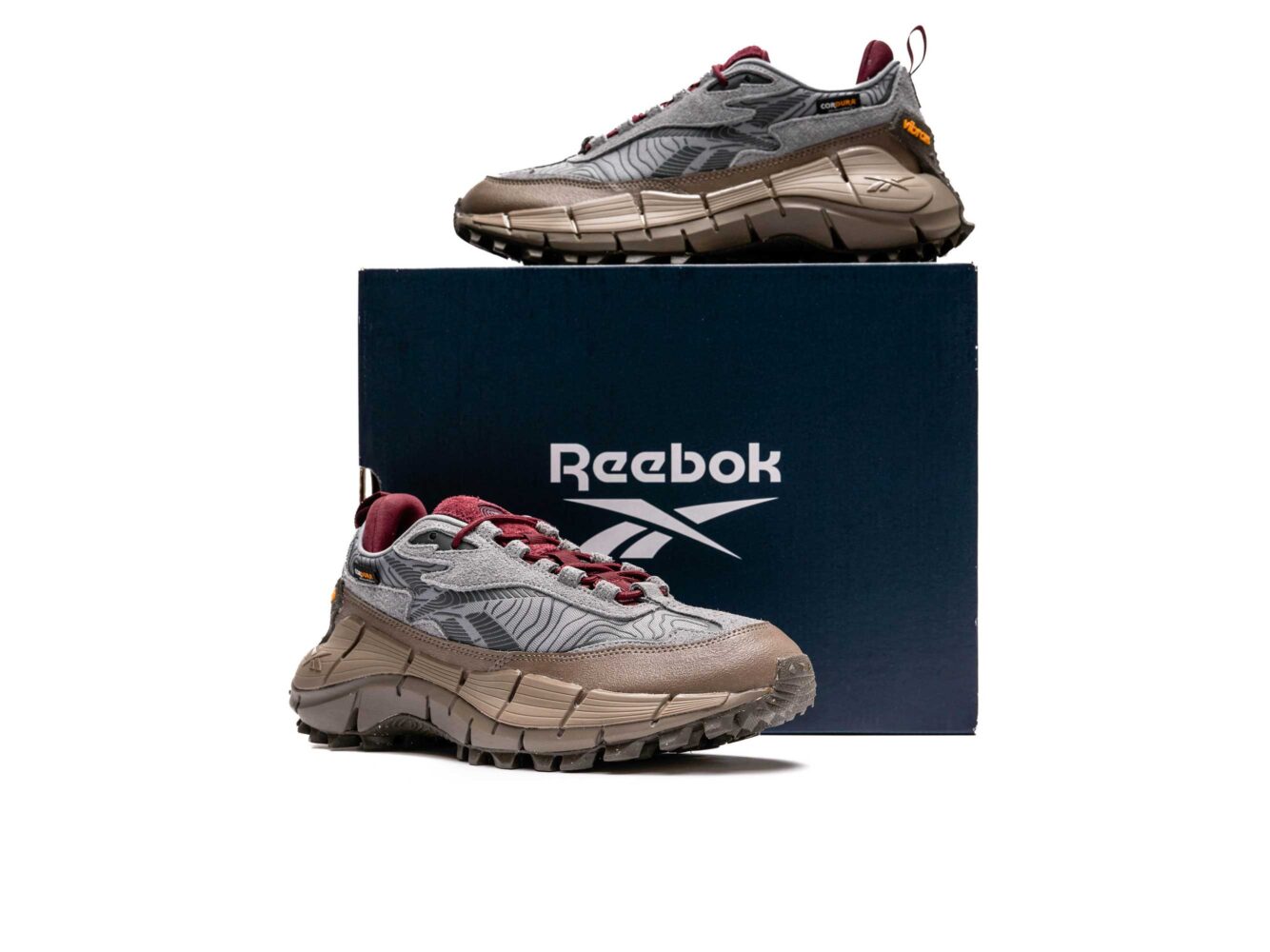 reebok zig kinetica 2.5 edge grey brown ig2739 купить