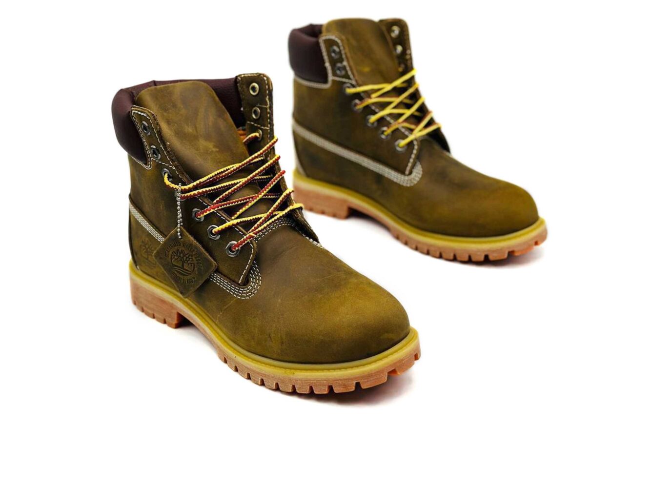 Timberland 6 Inch Brown Yellow купить