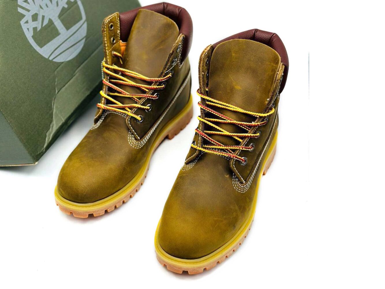 Timberland 6 Inch Brown Yellow купить