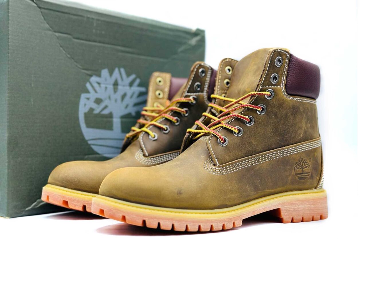 Timberland 6 Inch Brown Yellow купить