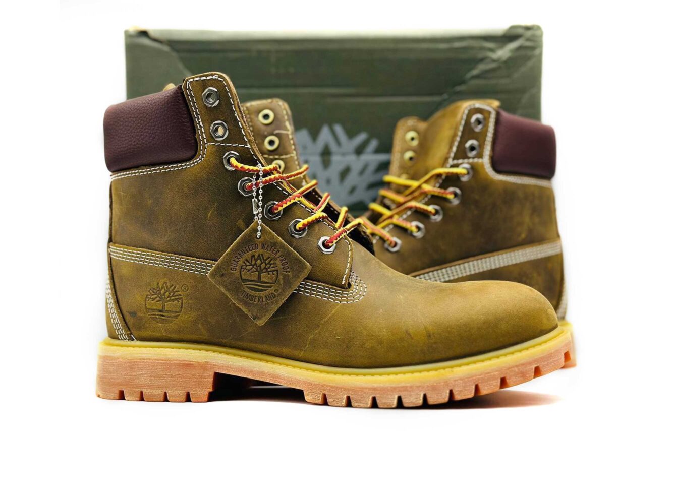 Timberland 6 Inch Brown Yellow купить