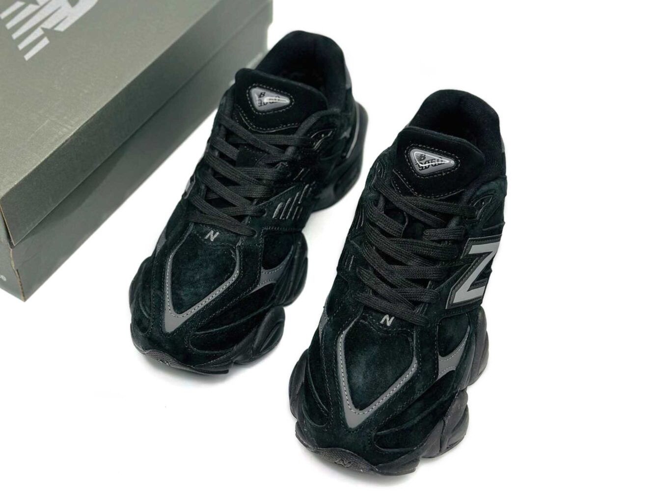 New Balance 9060 All Black Winter купить