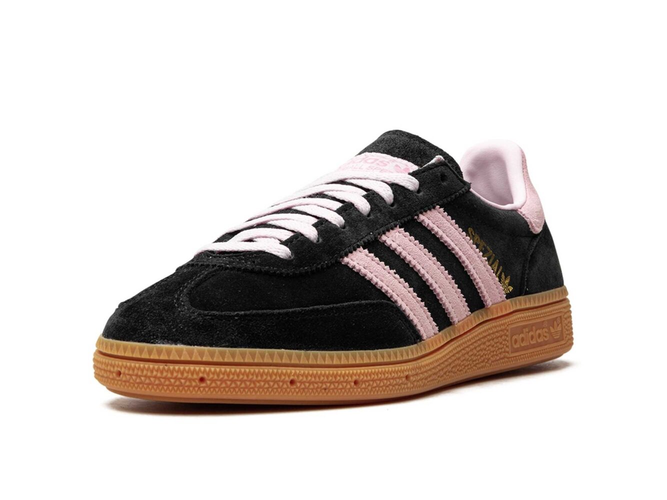 Adidas Handball Spezial WMNS black clear pink gum IE5897 купить