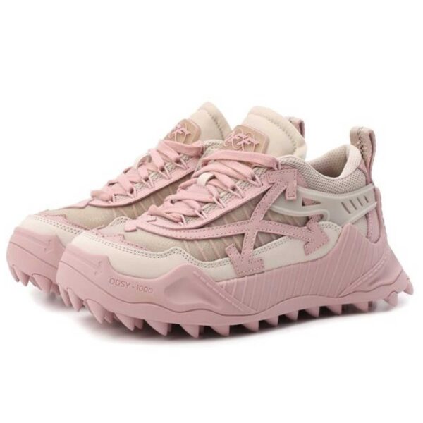 Off-White beige & pink Odsy 1000 sneakers OWIA180S22FAB0016130