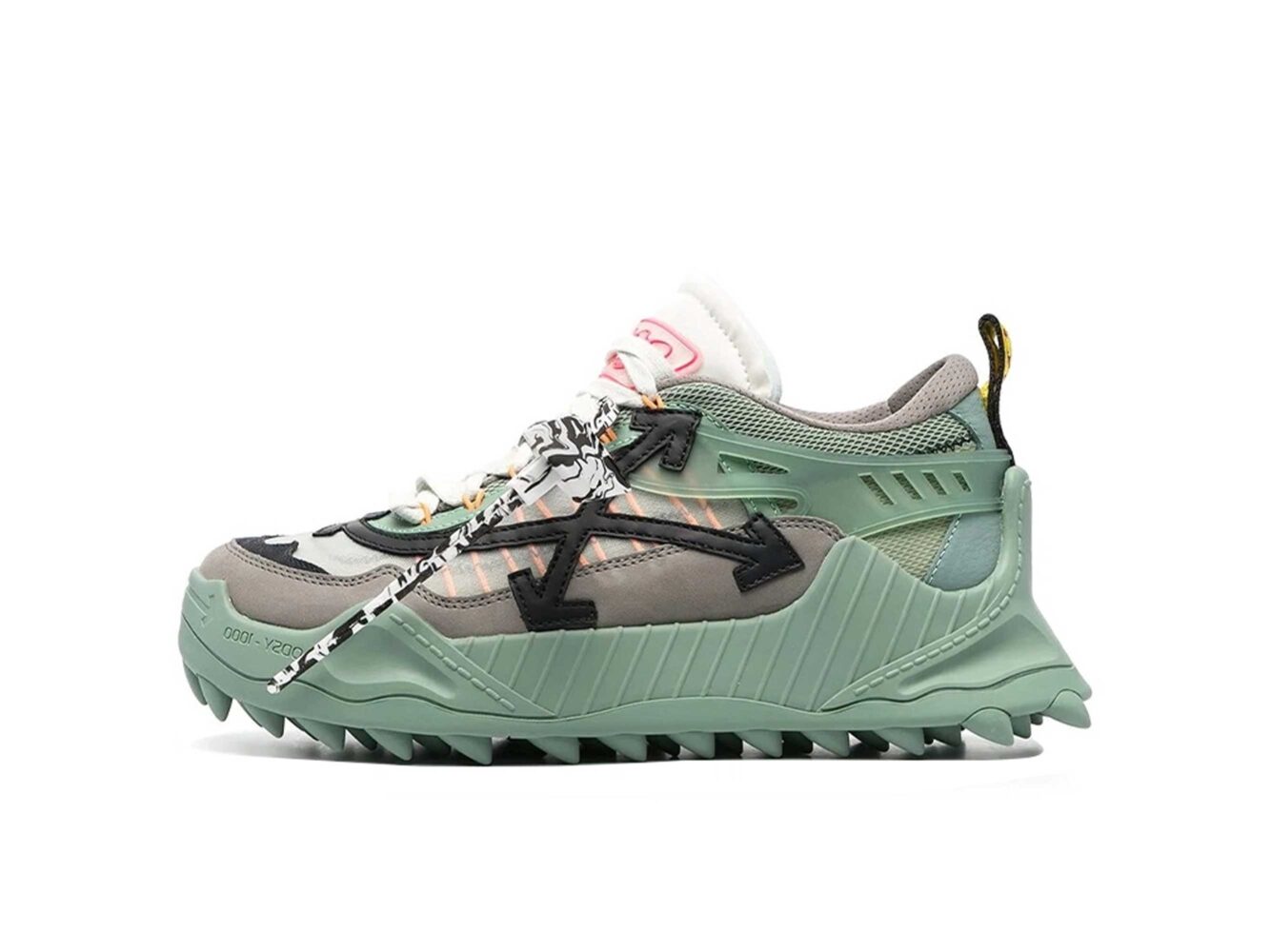 Off-White green & black Odsy 1000 sneakers OMIA139R21FAB0015110 купить