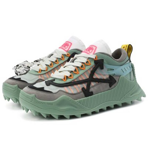 Off-White green & black Odsy 1000 sneakers OMIA139R21FAB0015110