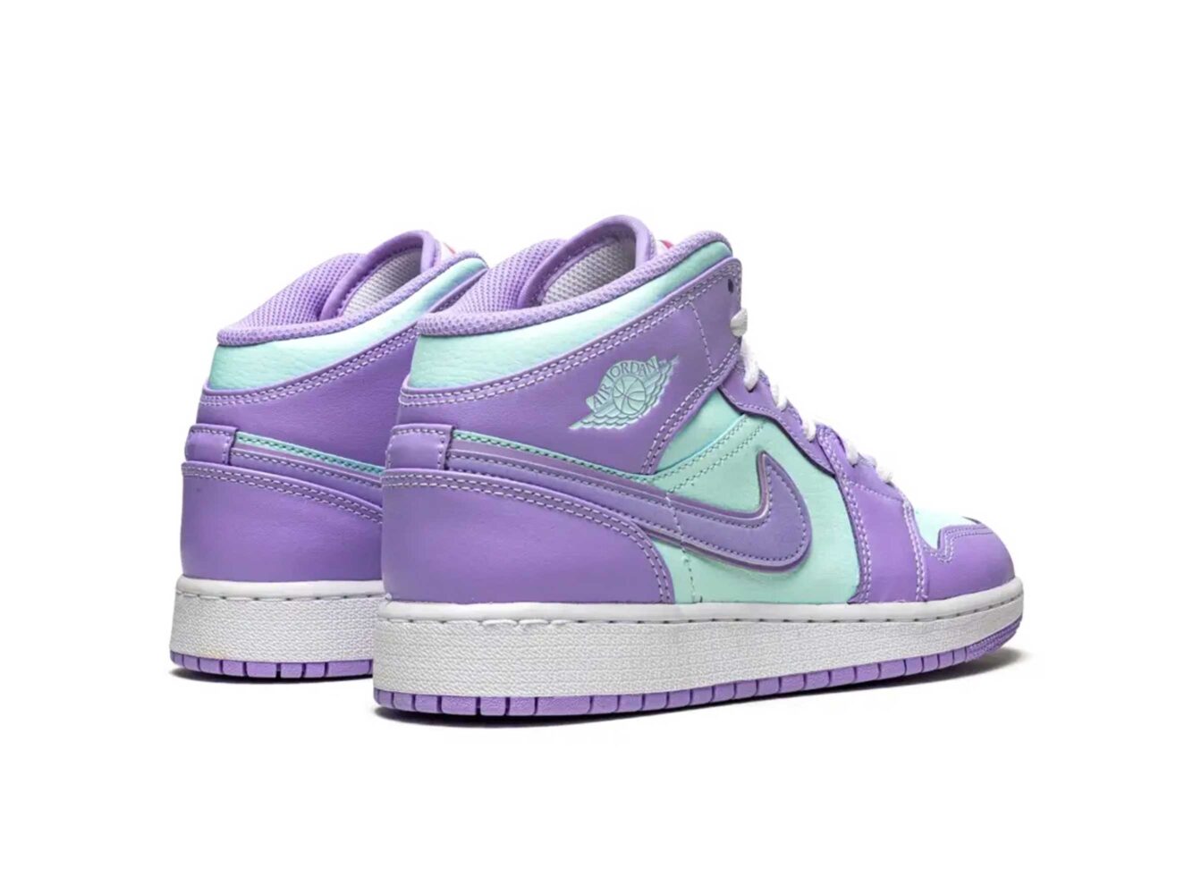 nike air Jordan 1 mid purple aqua 554724_500 купить