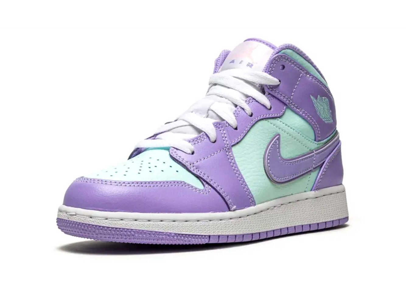 nike air Jordan 1 mid purple aqua 554724_500 купить