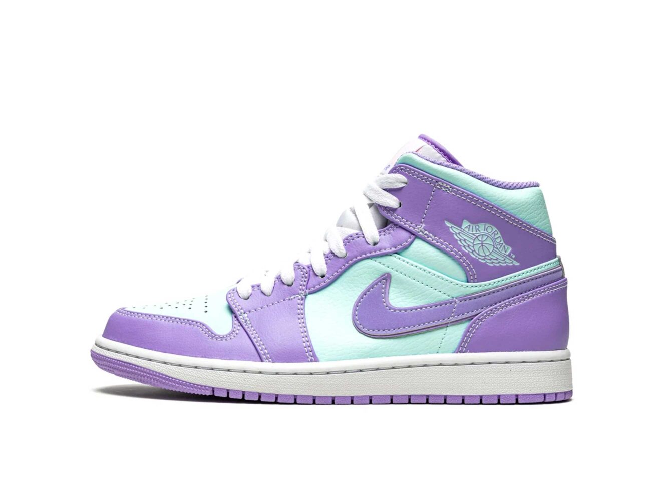 nike air Jordan 1 mid purple aqua 554724_500 купить