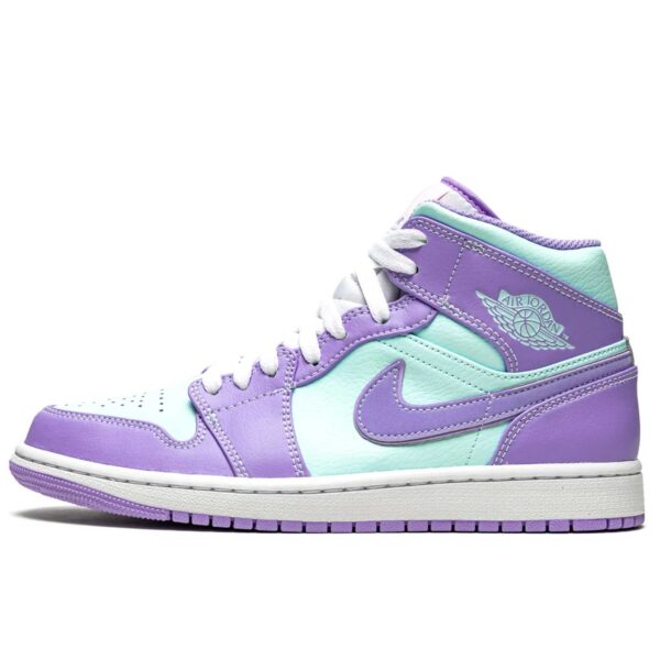 nike air Jordan 1 mid purple aqua 554724_500 купить