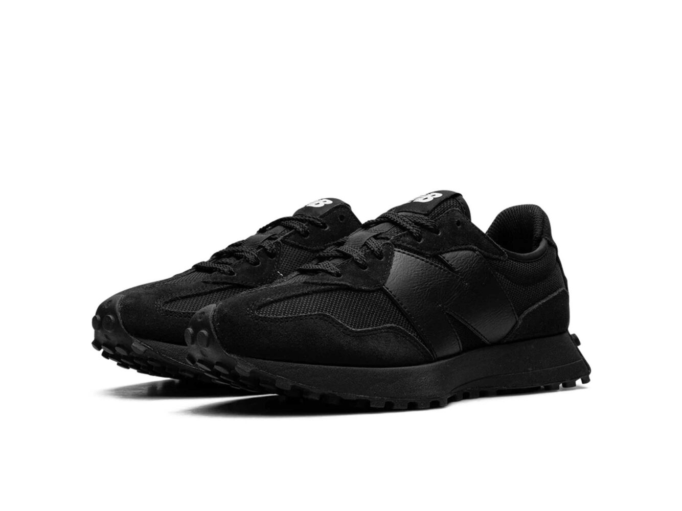 new balance 327 triple black MS327CTB купить